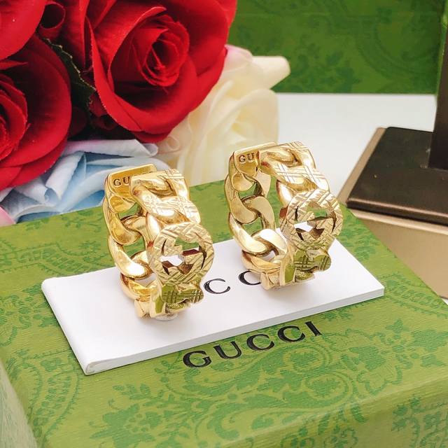 No.Ged0216 Gucc*Latest round moon ear hook consistent Zp brass material DDD