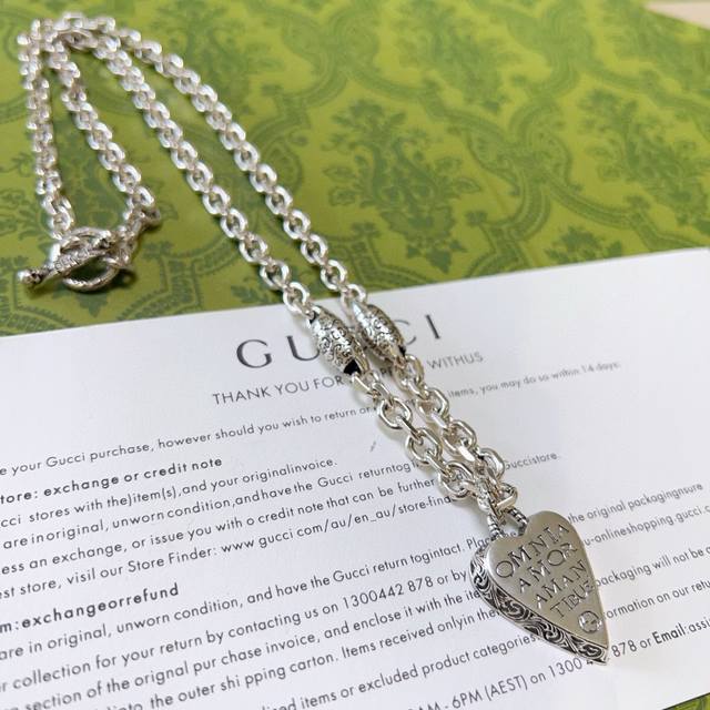 The latest Gucci necklace, featuring a higher-end chain, is also available from