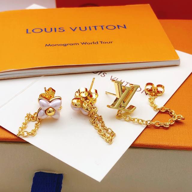 No.Led0387 Lv*Latest three-in-one pink flower earrings consistent with Z batch b
