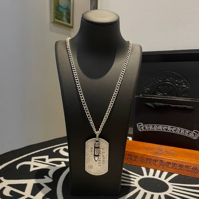 New counter quality Chrome Hearts classic retro necklace, personalized bullet-s