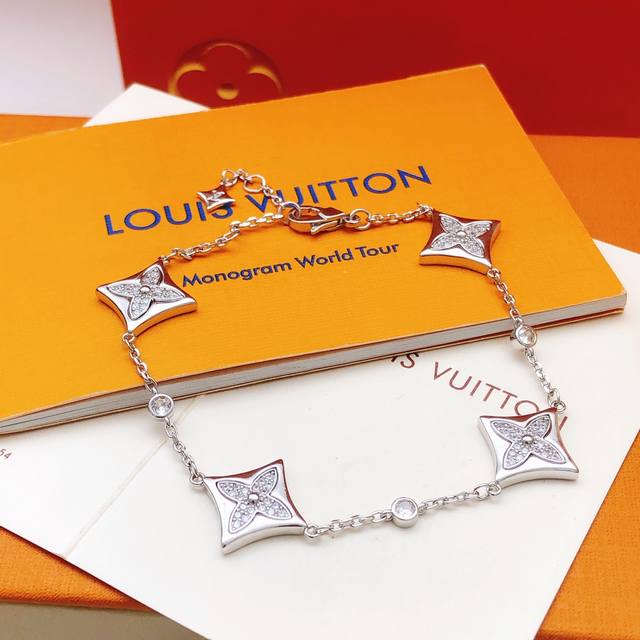 No.Lsl0223 Lv*Latest silver diamond bracelet consistent with Z batch brass mater