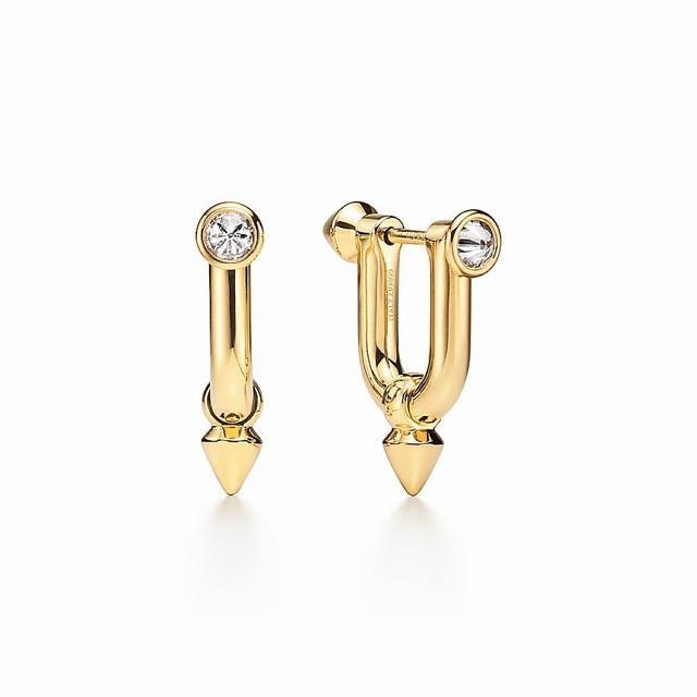 Tiffany bullet earrings, high-end custom-made, goddess-like design, highlighting