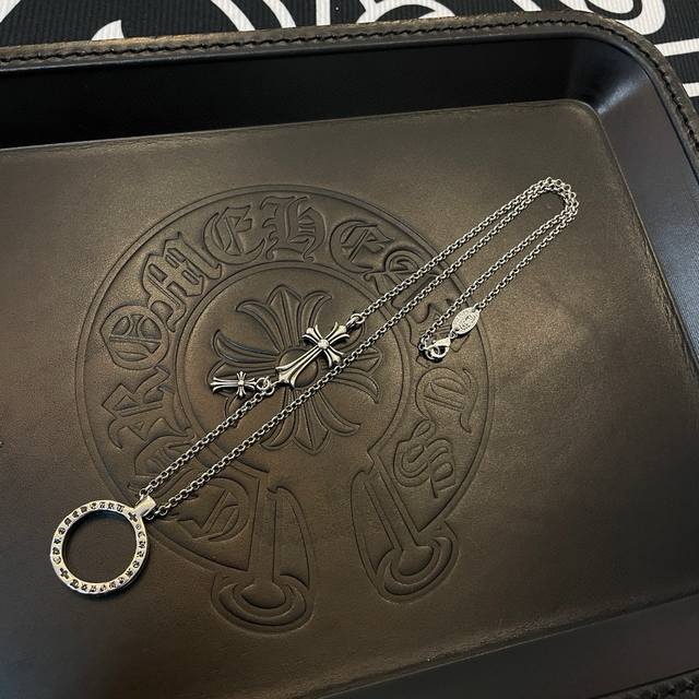 New counter quality Chrome Hearts classic retro cross pendant necklace cross ci
