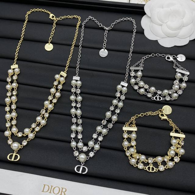 Necklace Bracelet Dior New Set DDD