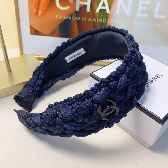 Chanel Xiaoxiang Chanel headband wide version braided light luxury style headban