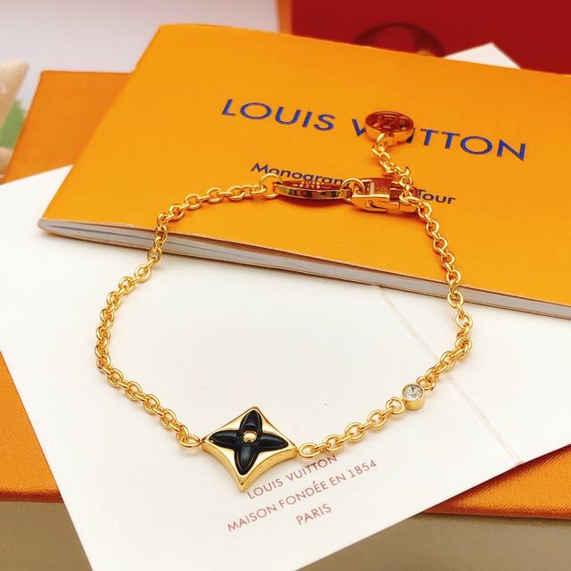 No.Lsl0225 Lv*Latest diamond black mother-of-pearl bracelet consistent Zp brass