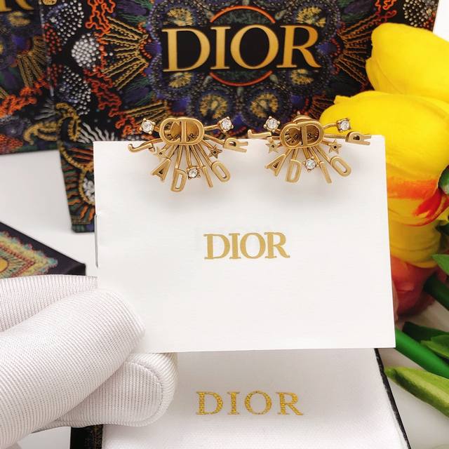 ######Ded0081 Dior original new Cd diamond earrings, high-end quality, 1:1 count
