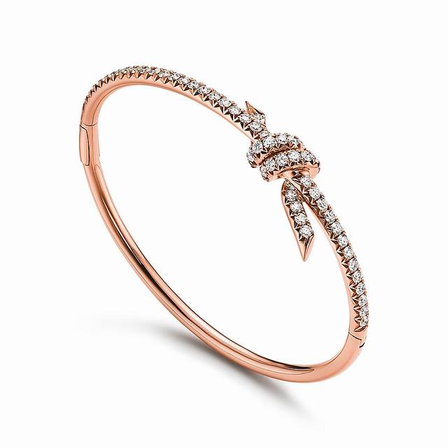 New T-style thin version full diamond knotted bracelet, knotted bracelet with s