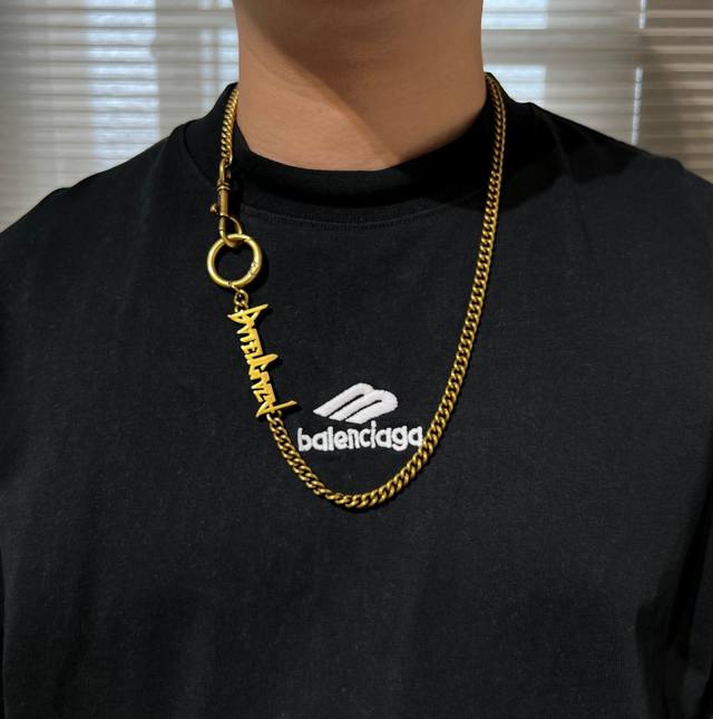 Original product, new Balenciaga necklace keychain dual-use Balenciaga vintage