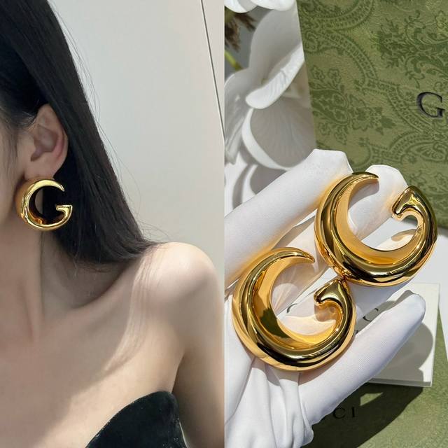 No. Ged0156 Gg polished earrings Casual exquisite all-match single item