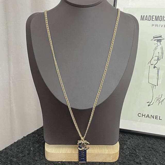 Code N781 Chanel necklace hot-selling new style Zp Chan 24 imitation denim rect
