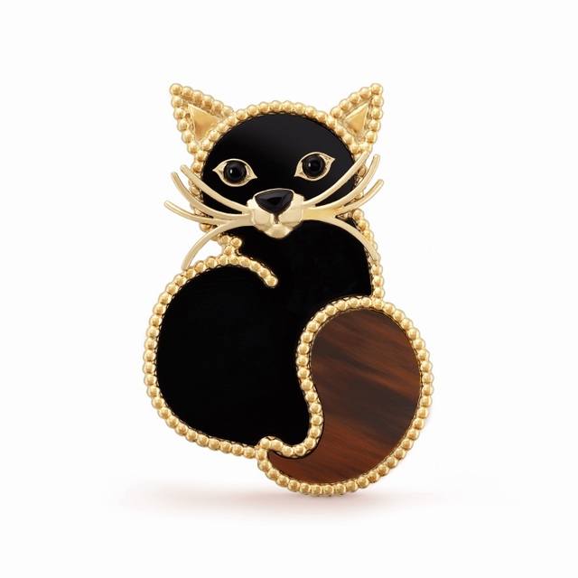 V Gold Kitten 2110340. Van Cleef & Arpels' Vca Animal Collection Brooches. These