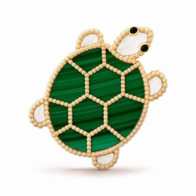 V Gold Turtle 5140420 Van Cleef & Arpels Vca Animal Series Brooch. These small,