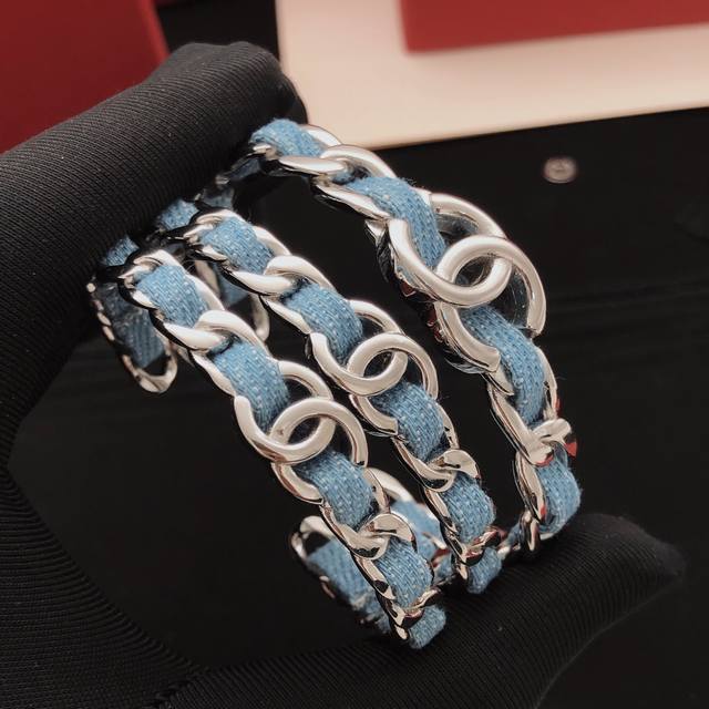 No.Xxl0017 Ch*Nel latest three-in-one denim bracelet consistent Zp brass materia