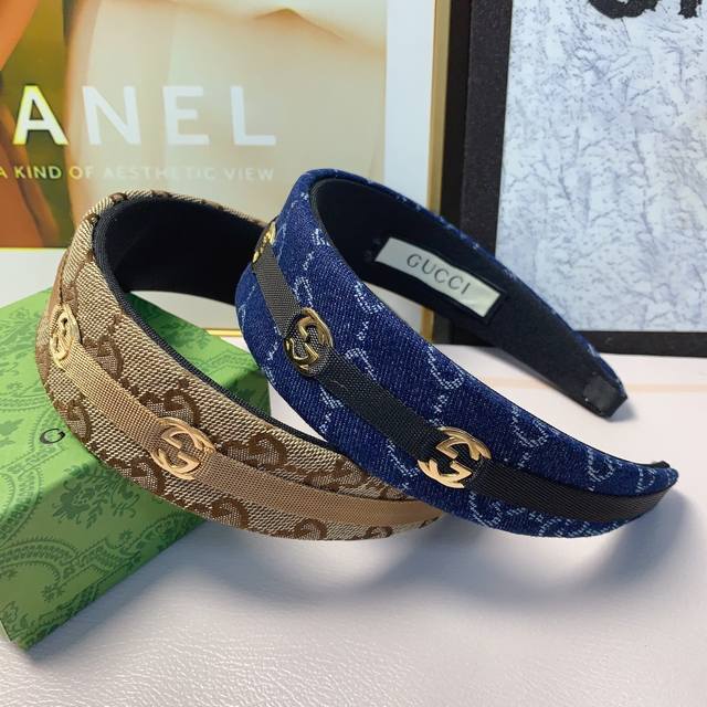 Gucci Gucci headband ribbon logo headband European and American fashion headband