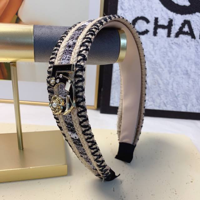 Chanel Xiaoxiang Chanel headband Xiaochan style thick Ni No. 5 Logo light luxury