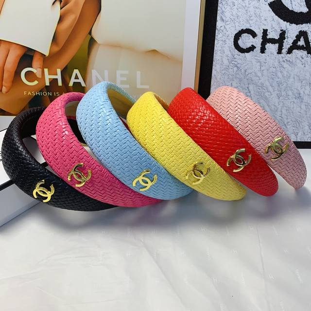 Chanel Xiaoxiang Chanel headband braided leather European and American fashion h