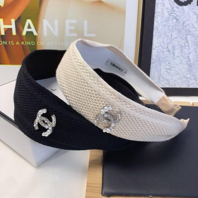 Chanel Xiaoxiang Chanel headband knitted wool light luxury fashion headband temp