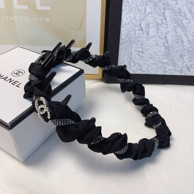 Chanel Xiaoxiang Chanel headband teeth light luxury fashion style headband tempe