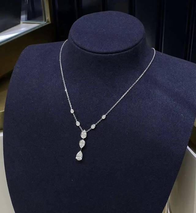 Chaumet Liens Teardrop Necklace, Original Custom Made, Imported Sub-Gold Materi
