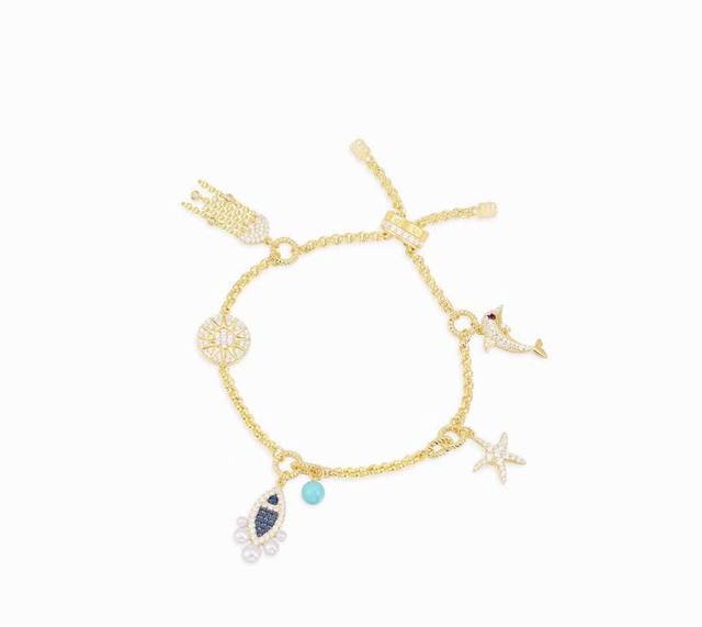 A batch M Monaco multi-accessory sun dolphin bracelet! Enjoy the cool summer and