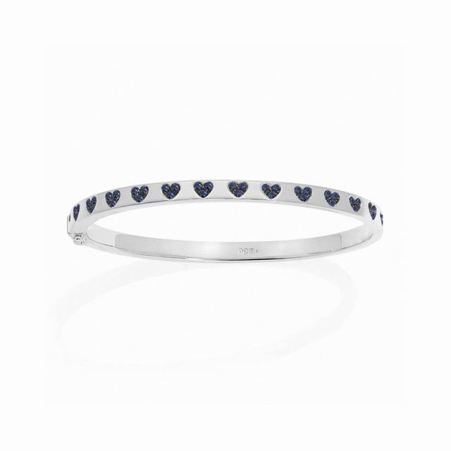 A batch M blue silver heart bracelet personality high-end hand jewelry new roman
