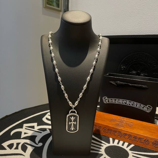 New counter quality Chrome Hearts classic retro multi-element necklace cross pen
