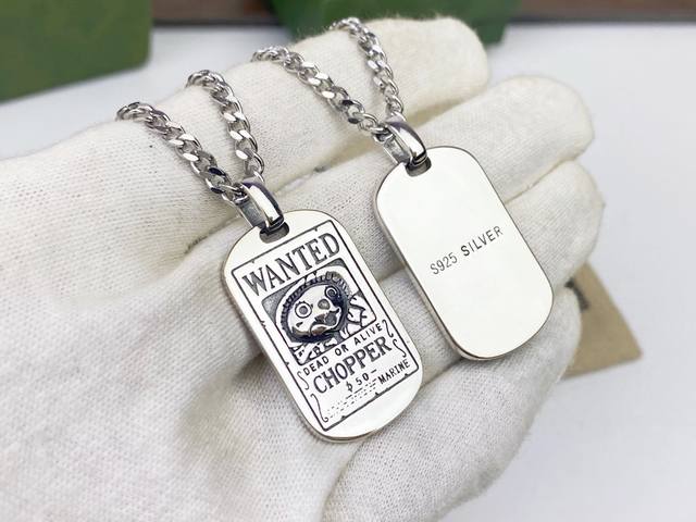 One Piece Luffy Chopper Wanted Necklace for Men and Women Fashionable, Simple an