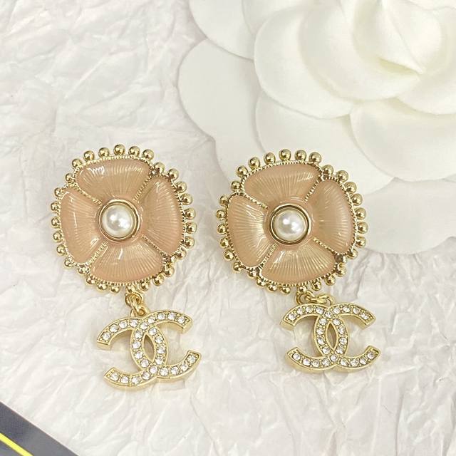 Code E2427 Chanel's bestselling earrings are now available. These 23K pink enam