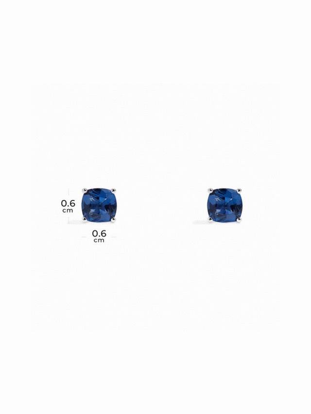 Apm Monaco blue square earrings high fashion geometric earrings birthday gift. D