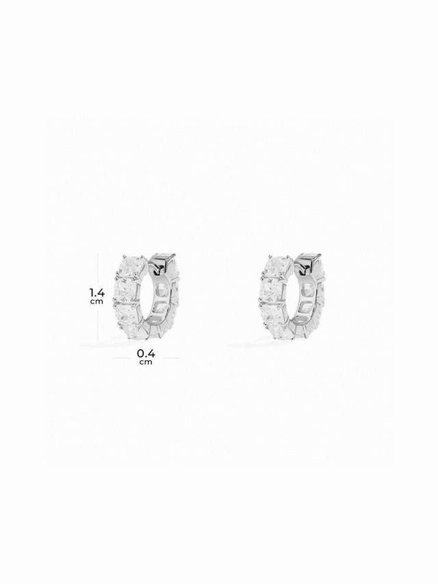 Apm Monaco square small earrings classic design micro-inlaid earrings birthday g
