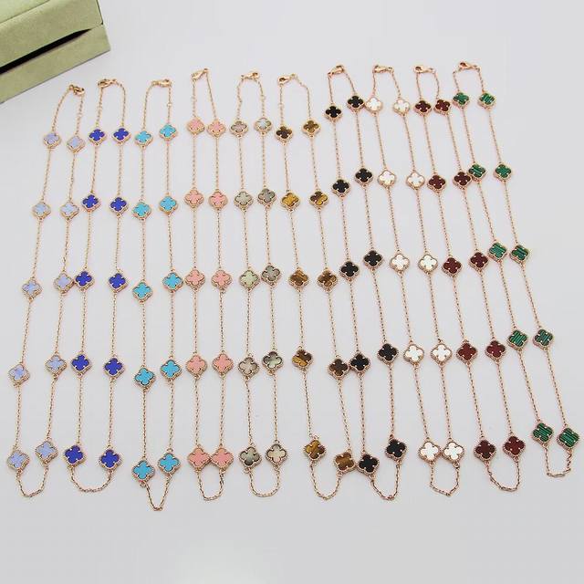 Ten Flower Necklace Mini Four-Leaf Clover Necklace Small and exquisite, simple a