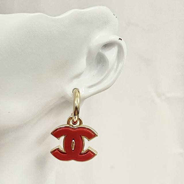 Code E2419 Chanel bestseller earrings, a hot new arrival! Chan 23 Burgundy Enam