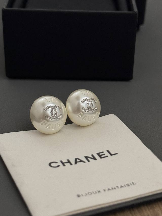 Ch*Nel Hemispherical Resin Earrings These earrings are truly stunning. While the