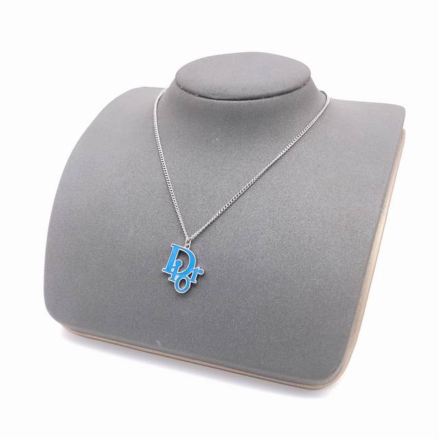 #####Dxl0124 Original Dior blue oil drop necklace. High-end quality, 1:1 counter
