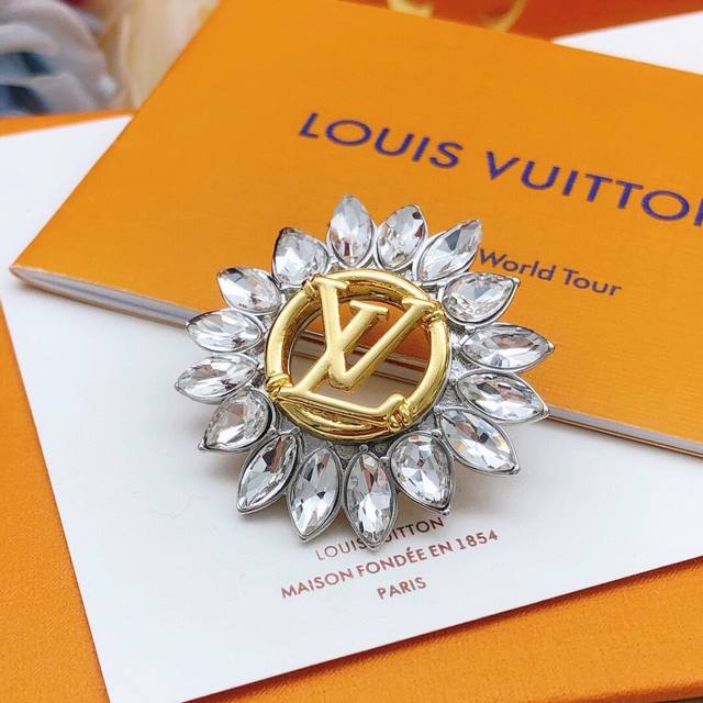 No. Lxz0003 Lv*Latest sunflower brooch consistent Zp brass material DDD