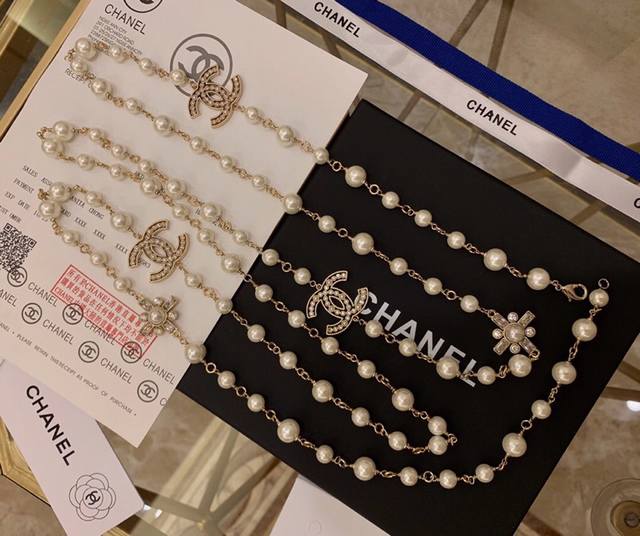 Autumn and Winter Sweater Chain Chanel Sweater Chain Small Chanel Pearl Chain Or
