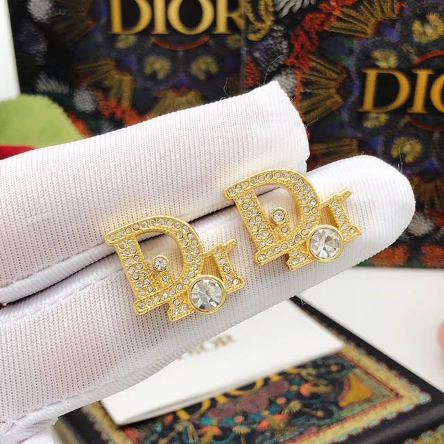 No.Ded0501 Dio*Latest model Dior diamond-set Zp brass material DDD