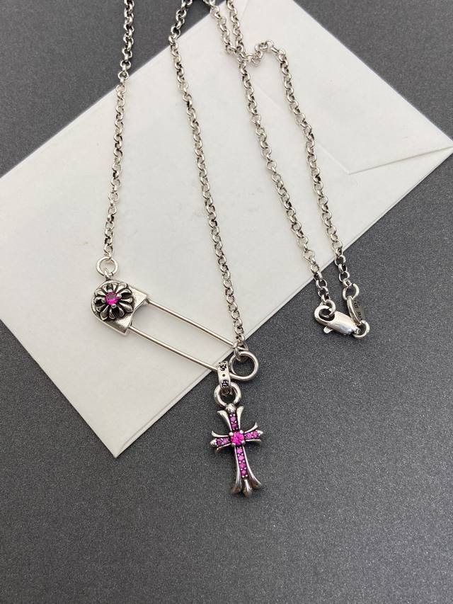 Chrome Hearts classic pin cross necklace durable and fashionable DDD