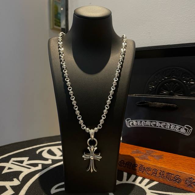 New counter quality Chrome Hearts cross flower ball necklace, cross pendant, co