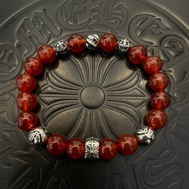 New counter quality Chrome Hearts classic retro multi-element bracelet with conc