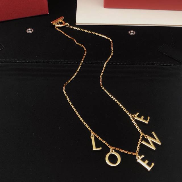 Number Ly Loewe's latest letter necklace consistent with the Z batch brass mater