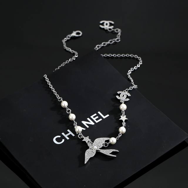 Chanel swallow necklace is made of stainless steel and retains color, which is v
