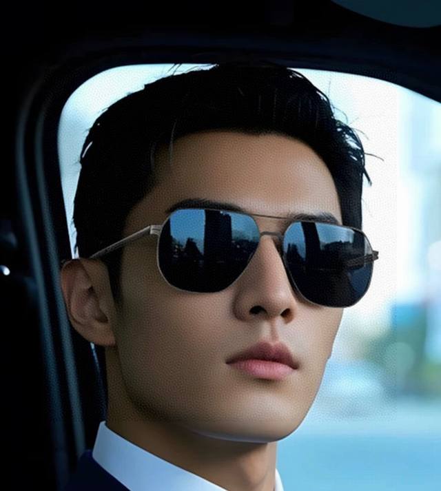 Lv 2025 new men's and women's couple's sunglasses, polygonal, IP-plated, never-f