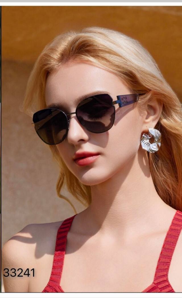 Miumi*2025 new European and American style sunglasses for women with high-end ro