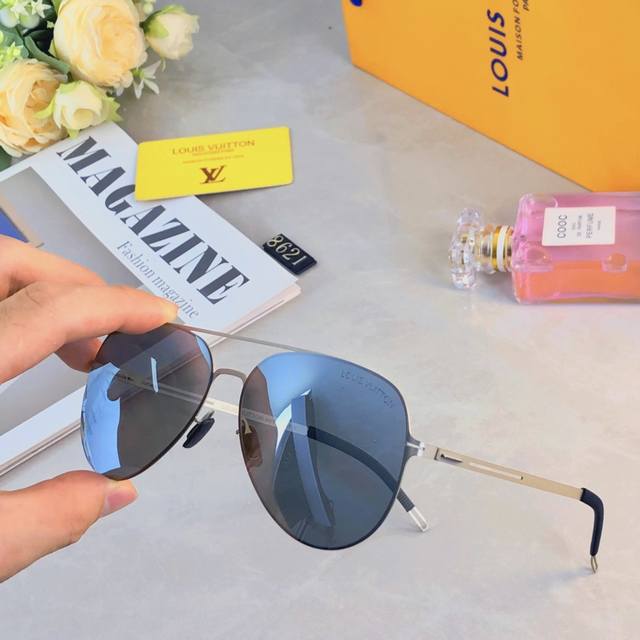 Louis Vuitto*Fashionable trendy aviator sunglasses, new style metal frame sungla