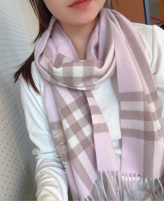 Burberry is pushing its hot-selling classic warhorse check scarf. Highly recomme