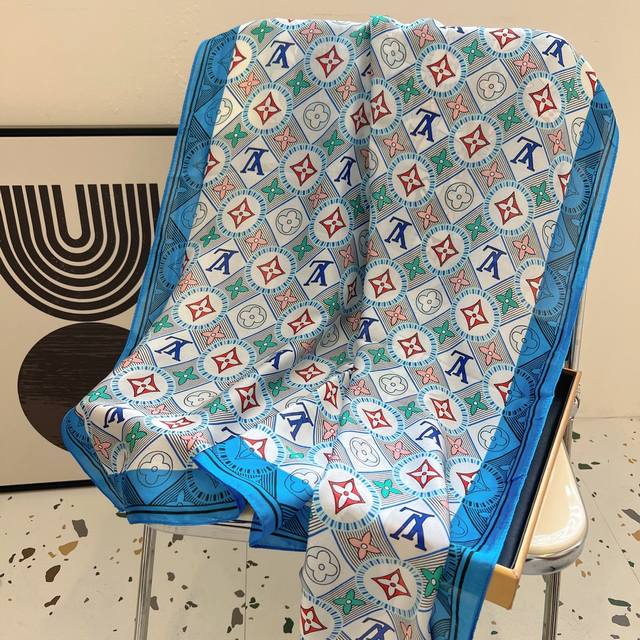 New satin silk scarf travel essential single product spring and summer series h