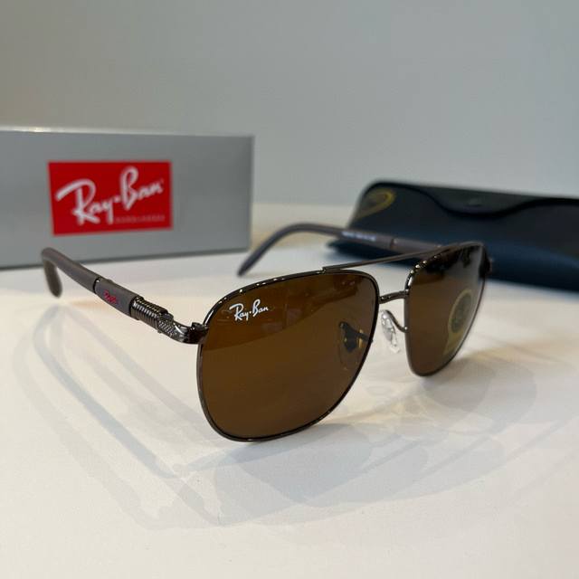 Ray-Ban trendy sunglasses for men and women, glass piece to press nose Rb5701