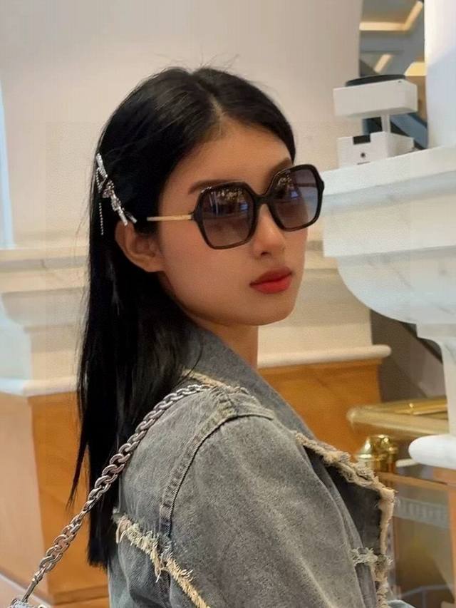 Gucci-Polarized Sunglasses 2025 Spring New Trend Hot Fashion Round Frame Polariz